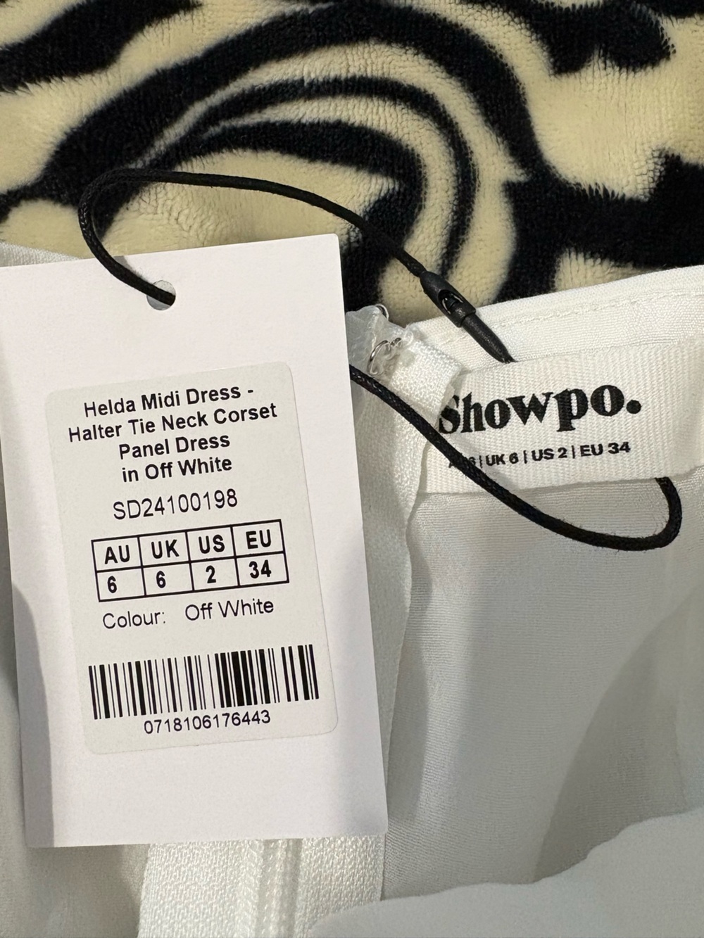Showpo Cream Halter Midi Dress - Picture 4 of 4